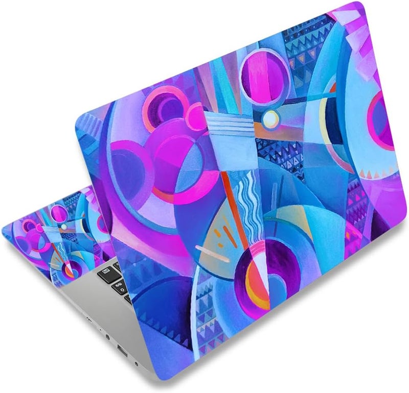 12.1 13 13.3 14 15 15.4 15.6 Inches Personalized Laptop Skin Sticker Decal Universal Netbook Skin Sticker Reusable Notebook PC Art Decal Protector Cover Case (Colorful)